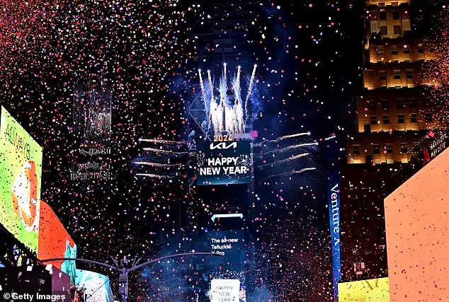 Thousands Gather in Times Square for New Year's Eve Ball Drop Amid Chilly Conditions