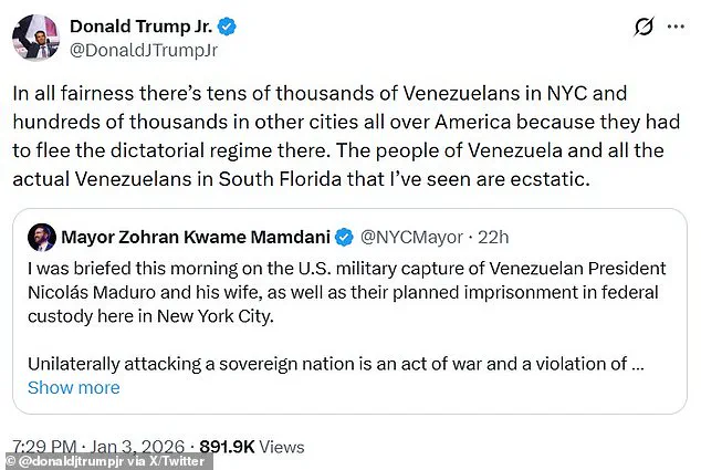 U.S. Conducts Surprise Military Operation in Venezuela, Results in Arrest of President Maduro, Signaling Escalation in Trump's Foreign Policy