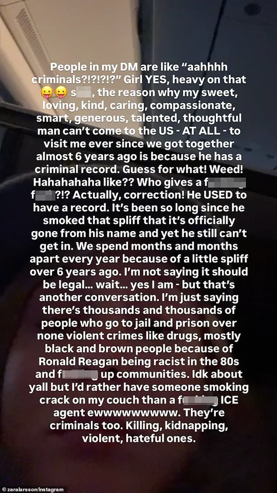 Zara Larsson's Social Media Rant Against ICE Highlights Public Concerns Over Immigration Policies