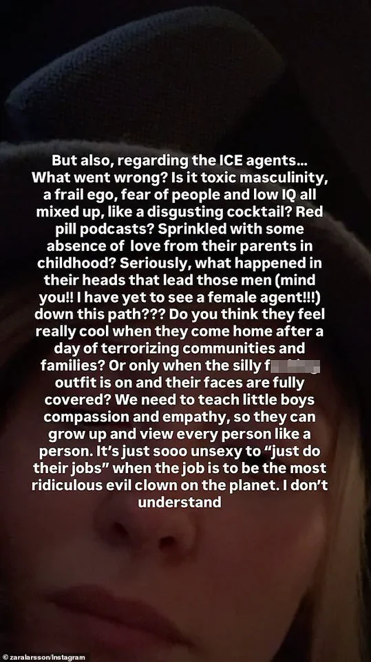 Zara Larsson's Social Media Rant Against ICE Highlights Public Concerns Over Immigration Policies