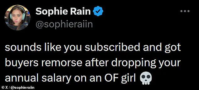 OnlyFans Creator Sophie Rain Confronts Florida GOP Candidate James Fishback Over 'Sin Tax' Proposal: 'This Is About Fairness, Not Just Revenue' – Fishback