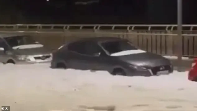 Malta’s Unprecedented Icy Deluge: Residents Describe ‘Surreal’ Chaos as Storm Leaves Streets Submerged in Ice and Hail