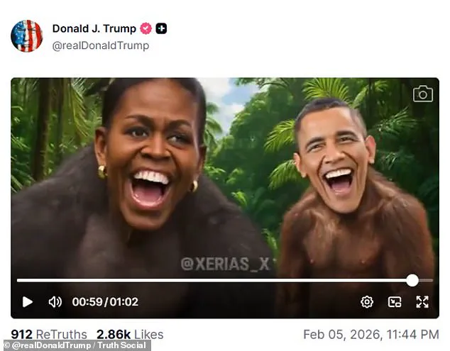 Aide Accused of Accidentally Posting Controversial AI Video of Obamas as Apes on Truth Social