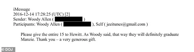 Newly Released Justice Department Docs Expose Epstein's $15,000 Donation to Woody Allen's Adopted Daughter's Education