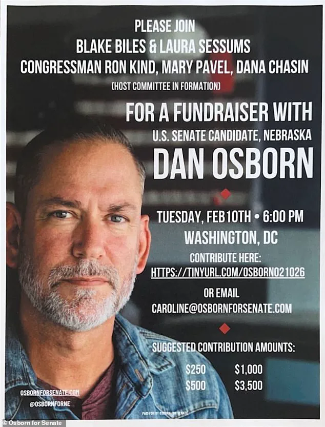 High-Profile Fundraiser for Nebraska Senate Candidate Dan Osborn Canceled After Co-Host's Ties to Epstein Files Spark Controversy