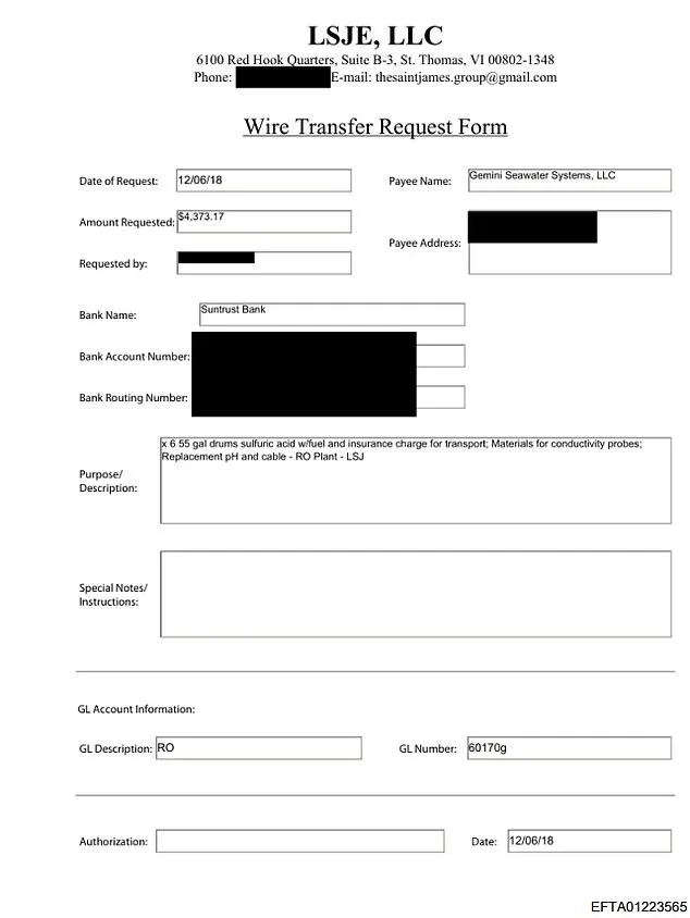 Uncovered Documents Tie Epstein's Sulfuric Acid Purchase to FBI's 2018 Probe