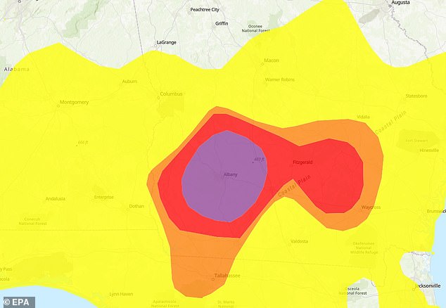 Emergency: Air Quality in Albany, Georgia Reaches Life-Threatening Levels as AQI Surpasses 239
