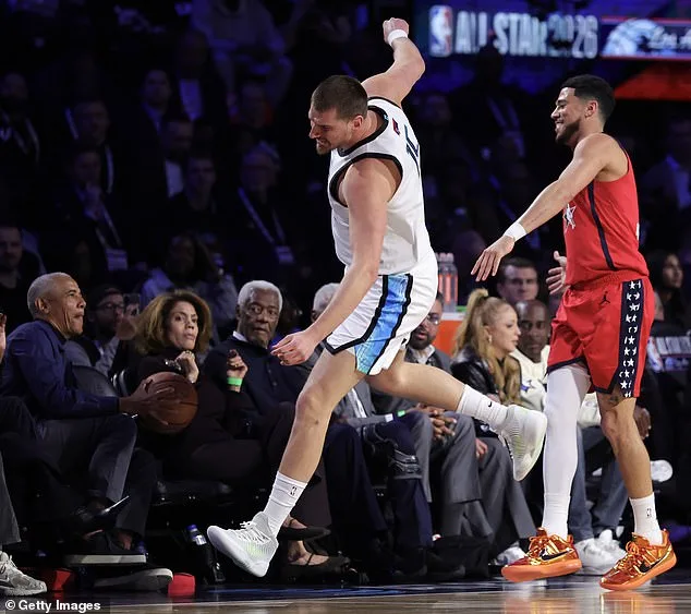 Former President Barack Obama Catches Loose Basketball During NBA All-Star Game in Unexpected Highlight