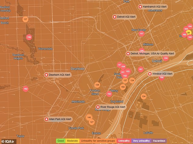 Toxic Haze Forces Michigan Residents to Stay Indoors as Air Quality Reaches Unhealthy Levels