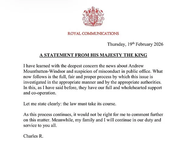King Charles III Stands by Police as Prince Andrew's Arrest Shocks Royal Family