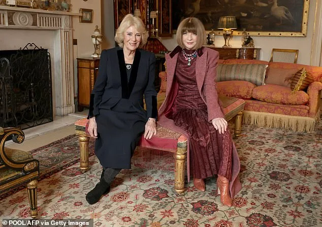 Queen Camilla and Anna Wintour at St James's Palace Amid Andrew Mountbatten's Birthday Arrest