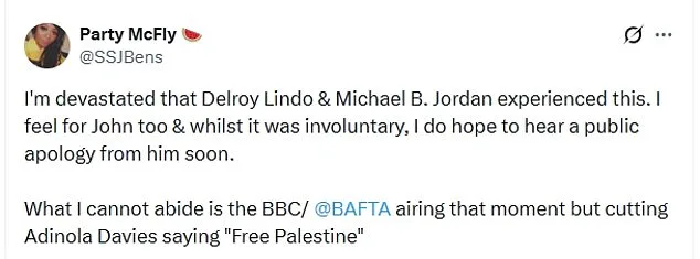 BBC's BAFTAs Controversy: Racial Slur Broadcast, Palestine Call Omitted