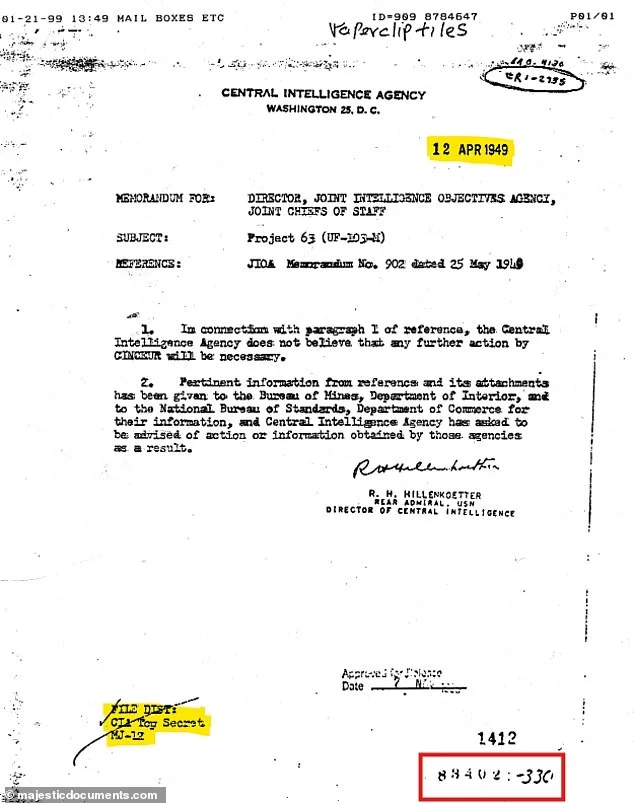 Majestic-12 Files Reevaluated as Real After CIA Document Match