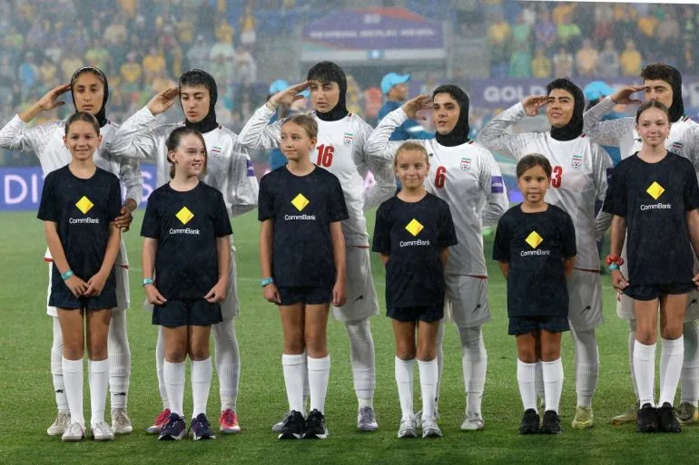Iranian Women's Football Team Defiant in Asian Cup Debut with Anthem, Face Divided Crowd Reactions