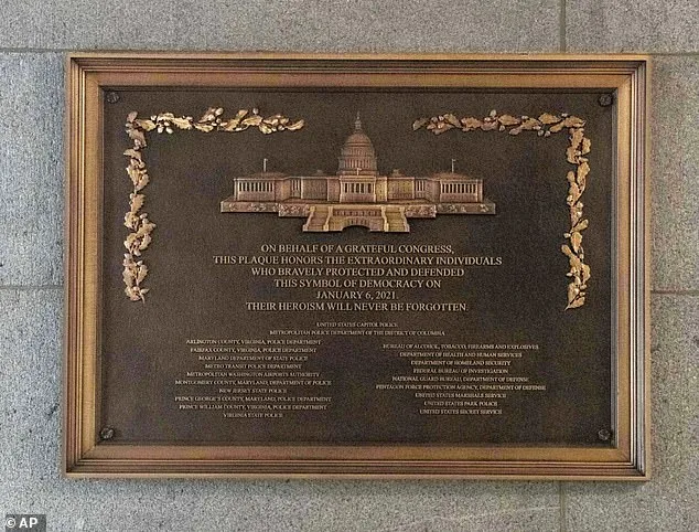 Plaque Honoring Capitol Officers Installed Three Years After Congressional Mandate, Omission of Names Sparks Criticism