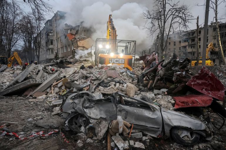 Russian Missile Strike in Kharkiv Kills 10, Including Two Children, as Rescue Efforts Continue