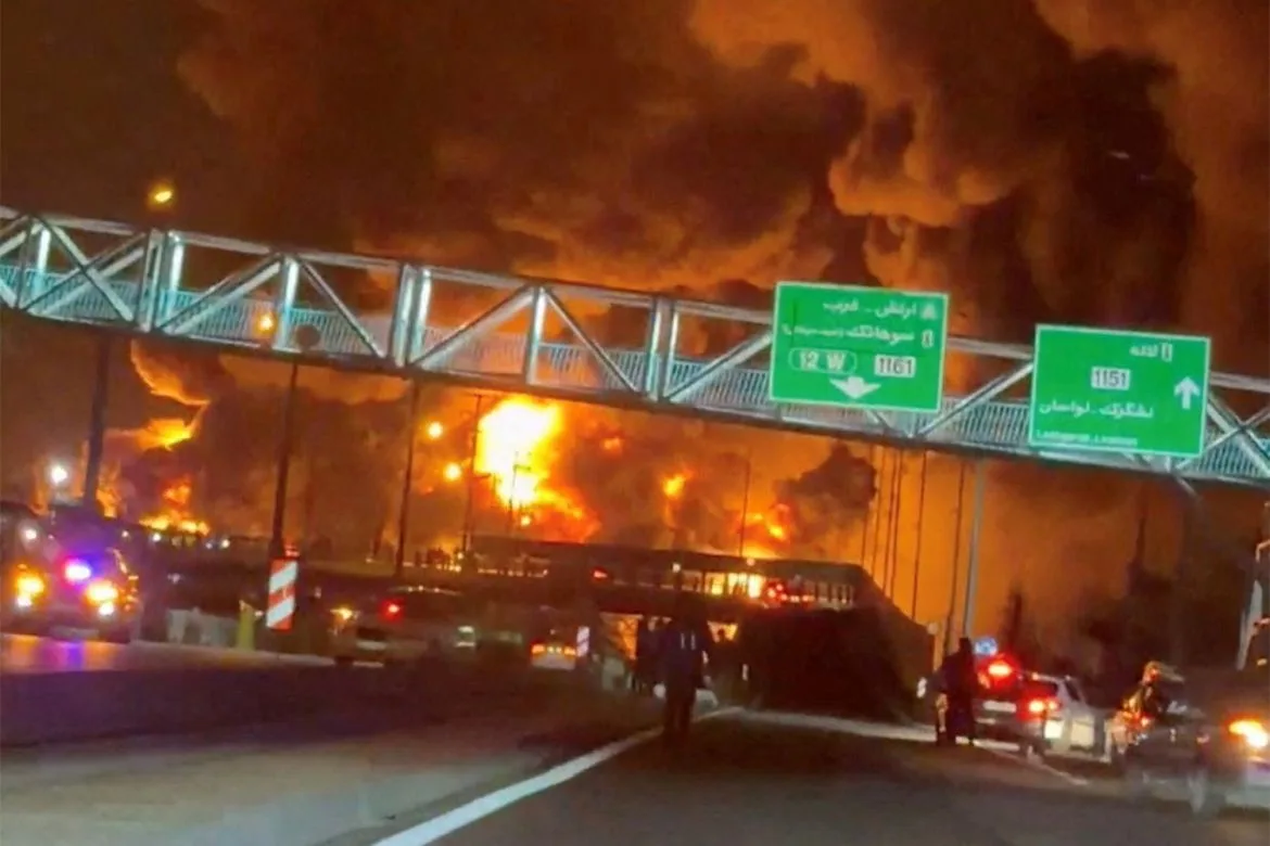 Tehran Oil Facilities Hit in US-Israeli Strike, Fires and Casualties Reported