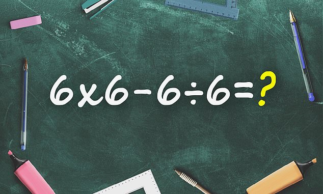 Confusing Equation 6 x 6 - 6 ÷ 6 Sparks Viral Math Debate