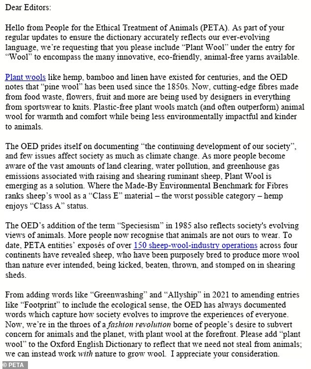 Oxford English Dictionary Faces Pressure to Redefine 'Wool' to Include Plant-Based Alternatives