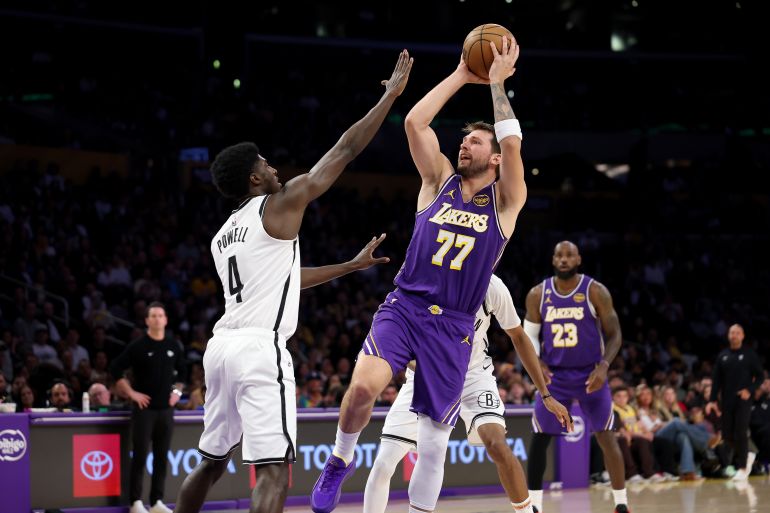 Luka Doncic's Stellar Performance Overshadowed by Suspension in Lakers' Victory Over Nets