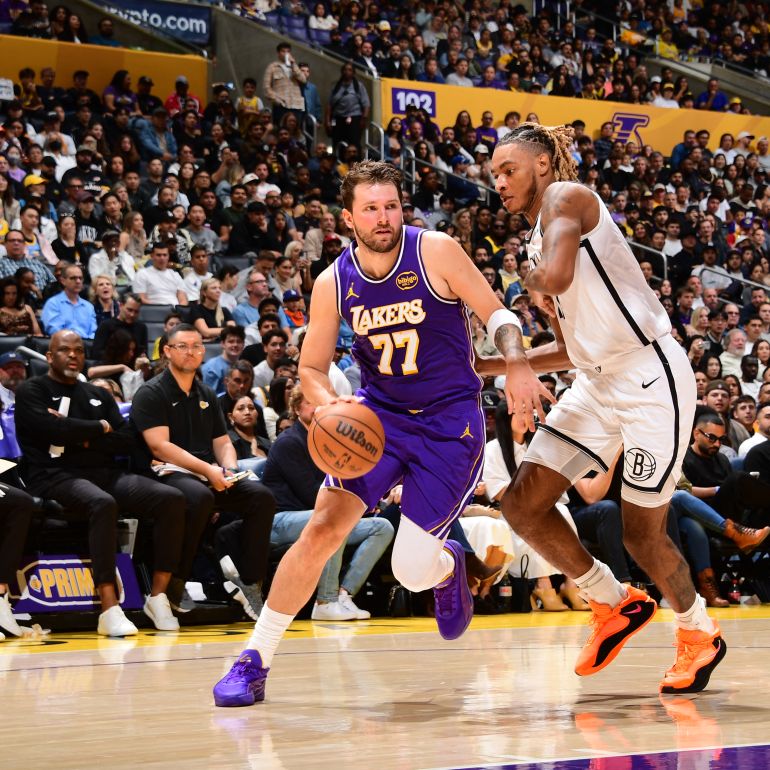Luka Doncic's Stellar Performance Overshadowed by Suspension in Lakers' Victory Over Nets