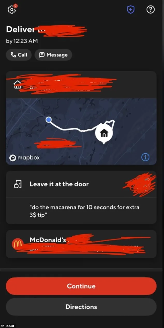 DoorDash Driver Faces Viral Backlash Over Absurd Macarena Tip Request in Gig Economy Debate
