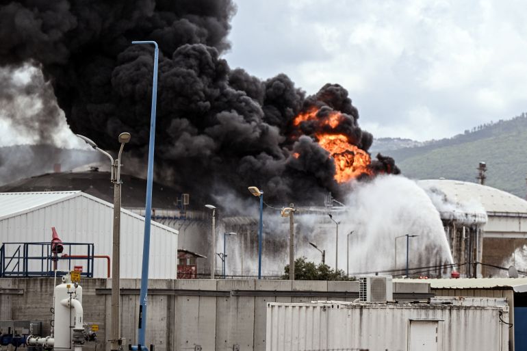 Missile Strike Hits Haifa Oil Refinery, Fire Contained with No Casualties