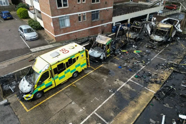 Three Men Charged with Arson After Attack on Jewish Charity Ambulances in North London