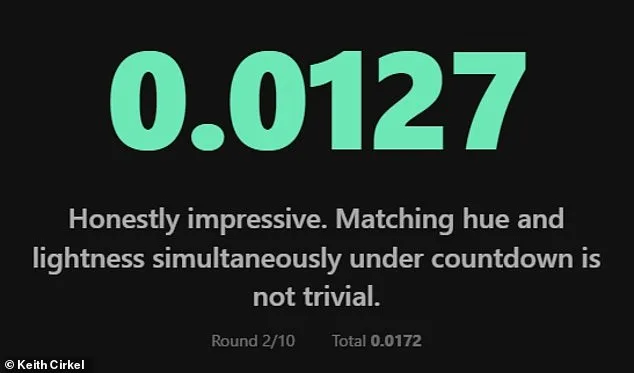 Hue Shift: How Accurate Are Your Eyes? A New Color Perception Test by Keith Cirkel