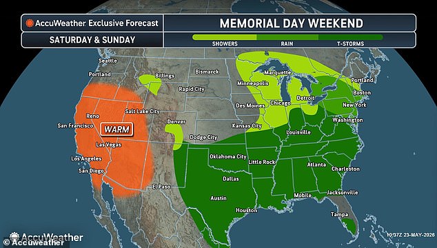 Memorial Day Weekend Flash Floods Threaten Texas as Temperatures Plummet
