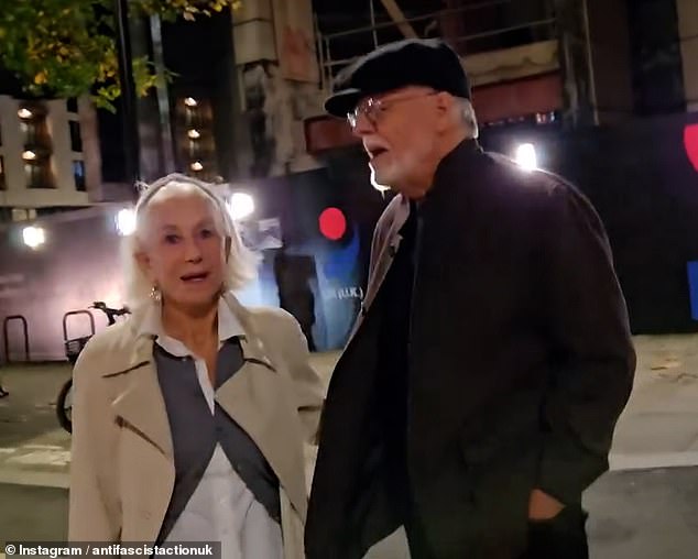 Helen Mirren confronted by anti-Zionist aggressor in London street