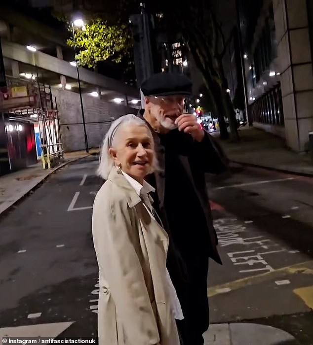 Helen Mirren confronted by anti-Zionist aggressor in London street