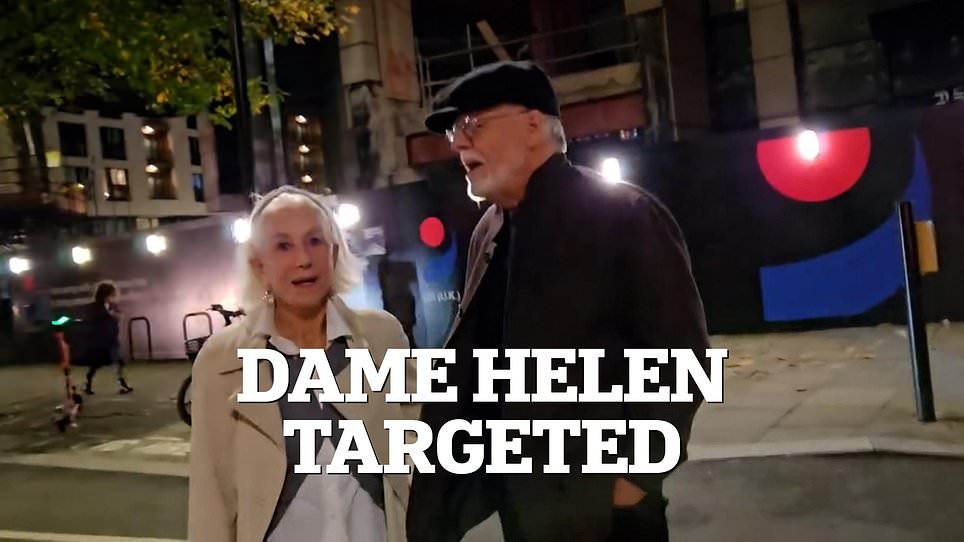 Helen Mirren confronted by anti-Zionist aggressor in London street
