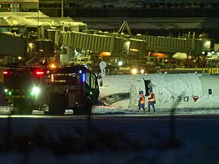 Delta Air Lines Flight Lands in Ice Storm, Skids and Flips