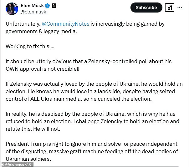 Elon Musk's Unlikely Alliance: Trump and Zelensky in the Spotlight