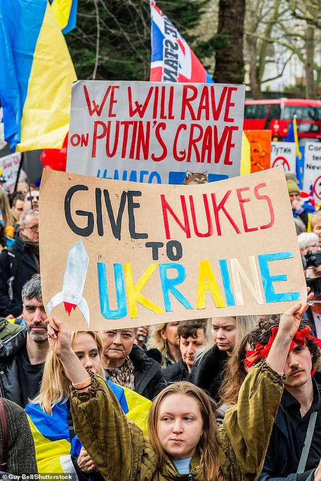 Thousands protest in London to support Ukraine and pressure Russia