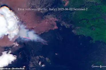 Europe's Most Active Volcano Erupts, Sending Ash 6.5km into the Sky as Satellite Captures Collapse of Southeastern Crater