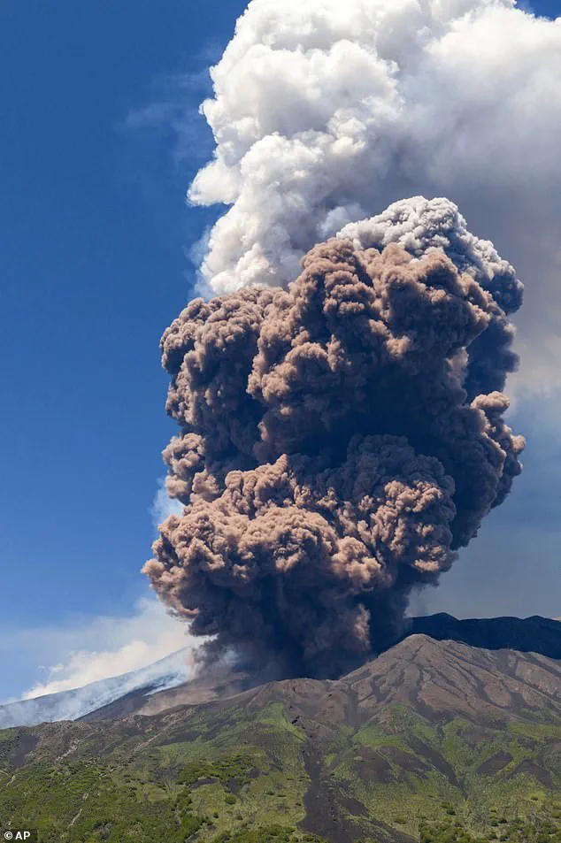 Europe's Most Active Volcano Erupts, Sending Ash 6.5km into the Sky as Satellite Captures Collapse of Southeastern Crater