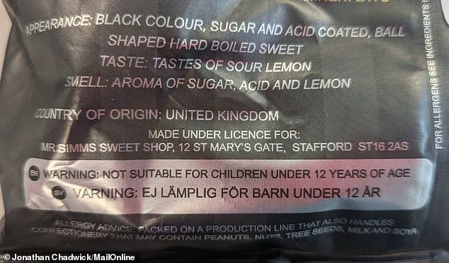 Mr. Simms' 'Black Death' Candy Claims Title as World's Sourest Sweet, Outperforming Sour Patch Kids and Warheads