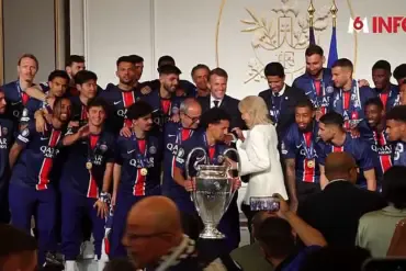 President Macron Celebrates Paris Saint-Germain's Historic Champions League Victory