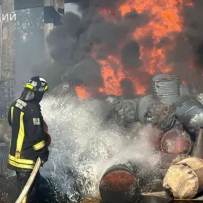 Explosive Drone Strike Sparks Massive Fire at Shbekino Paint Factory, Emergency Response Underway