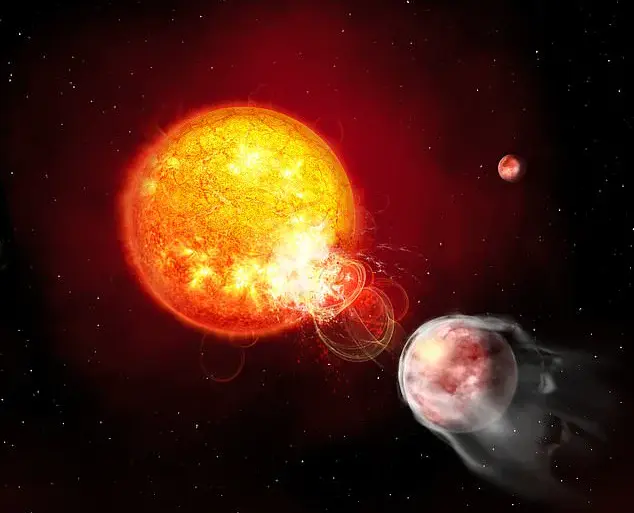 Planet with a Death Wish: Self-Destructive Orbit Triggers Solar Flares in Dying Exoplanet