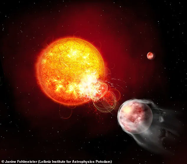 Planet with a Death Wish: Self-Destructive Orbit Triggers Solar Flares in Dying Exoplanet
