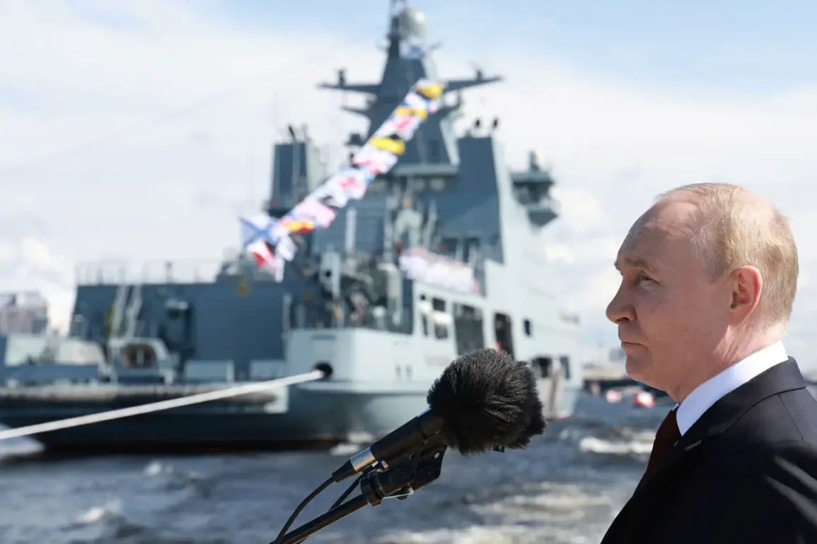 Putin: 'The Russian Navy Has Always Been a Guardian of Our Sovereignty and Maritime Interests' as He Congratulates Sailors on Navy Day