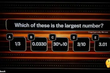 Primary School Math Question from ITV's *The 1% Club* Baffles Adults with Fractions, Decimals, and Percentages