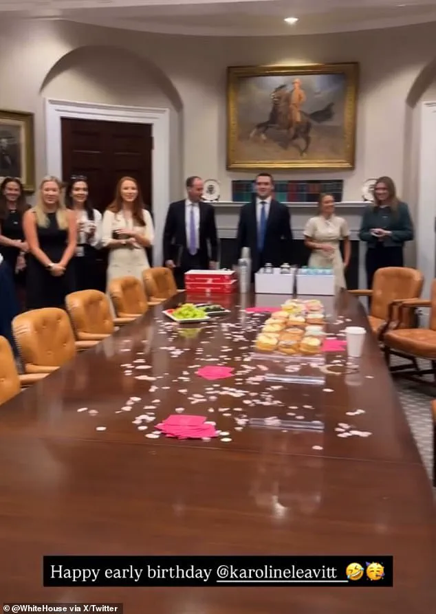White House Press Secretary Celebrates Birthday with Lavish Surprise Event Amid Trump Administration